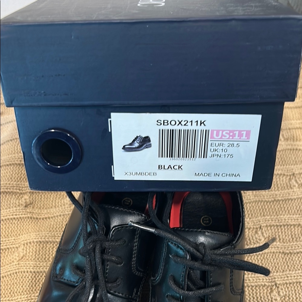 Bruno Marc Boys Dress Shoes - Black/Sz 11 - Picture 7 of 7